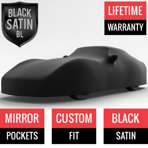 Black Satin BL - Black Car Cover for Chevrolet Corvette 1982 Coupe 2-Door