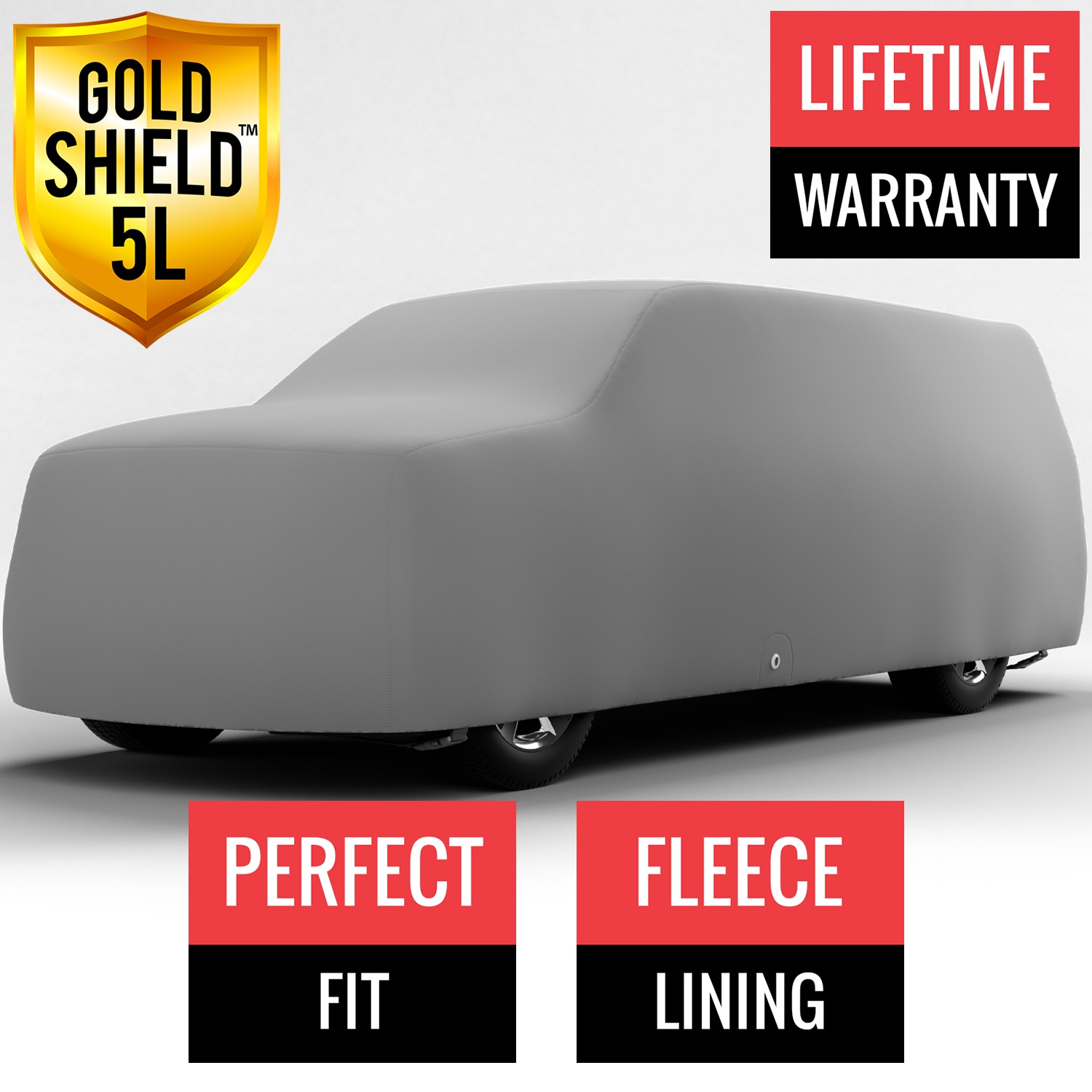 Gold Shield 5L - Car Cover for Dodge Dakota 2004 Extended Cab Pickup 6.5 Feet Bed with Camper Shell