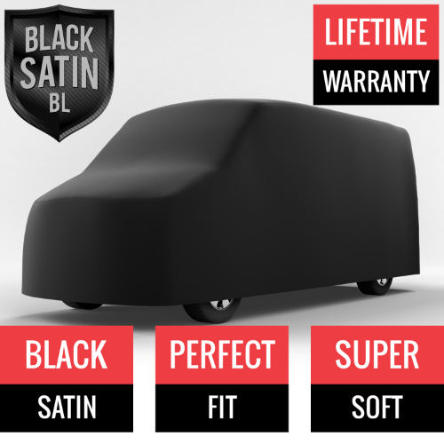 Black Satin BL - Black Car Cover for Ford Transit Connect 2010 Van